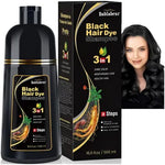 SHAMPOO TINTE 3 EN 1 UNISEX CUBRE CANAS + ENVÍO GRATIS 🎁